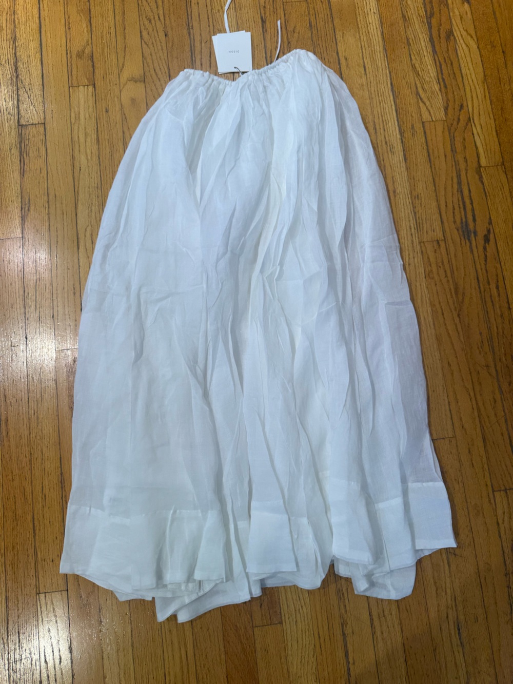 DISSH Layne White Ramie Maxi Skirt - Picture 9 of 15